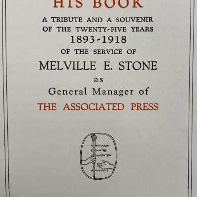 M.E.S. His Book a tribute and a souvenir of the 1893 -1918