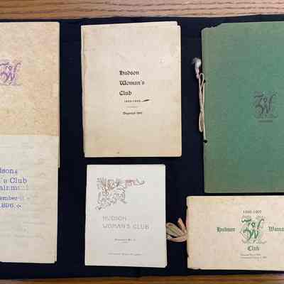 Hudson Woman's Club - Program Booklets for 1895-1918