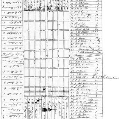 Hudson plats, 1850