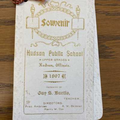 1897 Hudson Public School Souvenir Booklet