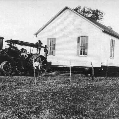 The Dunkard Church Being Moved
