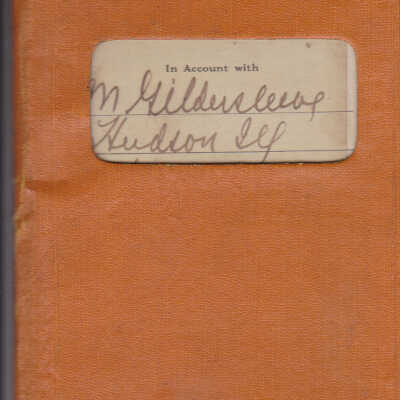 Hudson State Bank Book - I.M. Gildersleeve