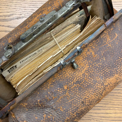 Leather satchel