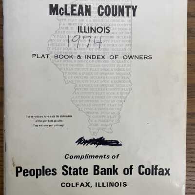 McLean County Illinois Plat Book & Index of Owners