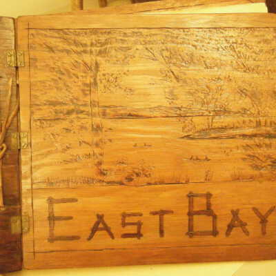 Wooden cover for photo album