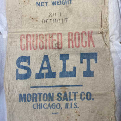 Morton Salt Co., Crushed Rock Salt bag