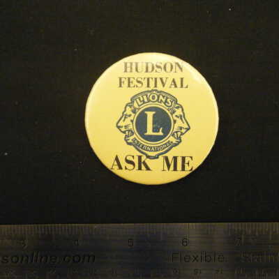 Hudson Festival Lions Club "Ask Me" pin