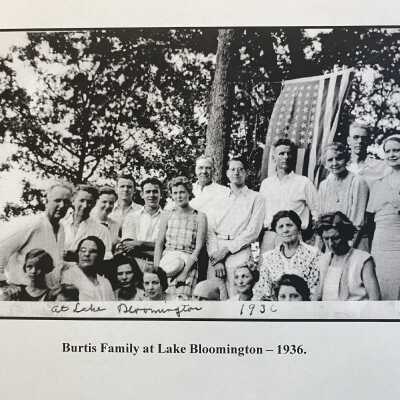 Burtis Family at Lake Bloomington - 1936