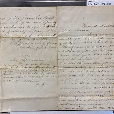 Letter to Cousin