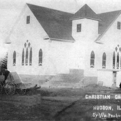 Hudson Christian Church in 1910