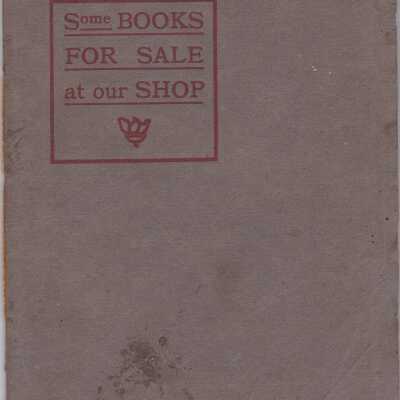 Some Books for Sale at our Shop