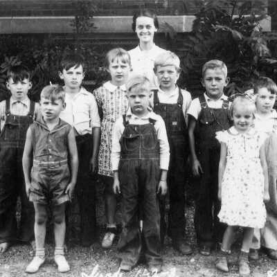 Hudson School Students, 1938