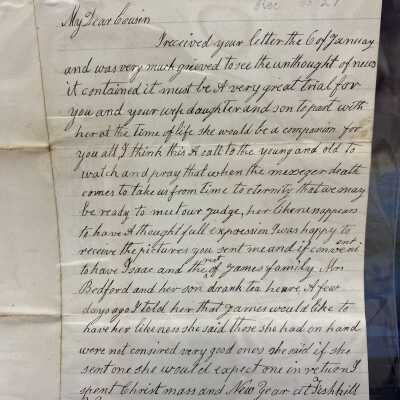 Letter to Joseph Gildersleeve