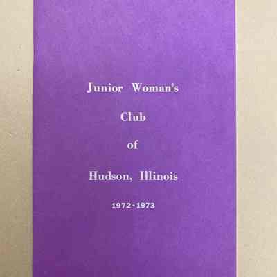 Hudson Junior Woman's Club Scrapbook for 1972-1973