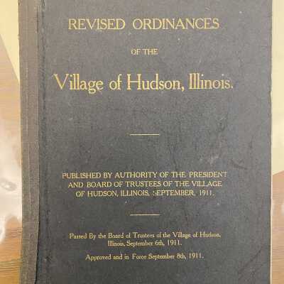 Revised Ordinances of the Village of Hudson, Illinois