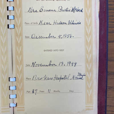 Funeral Memorial Book
