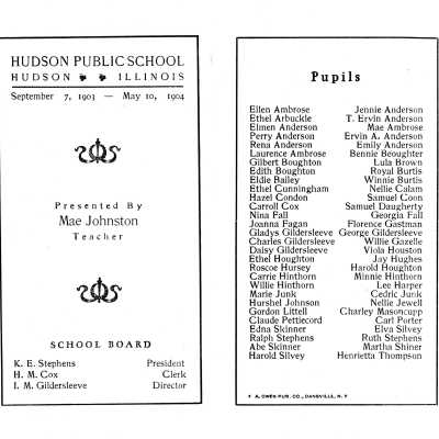 Souvenir Booklet