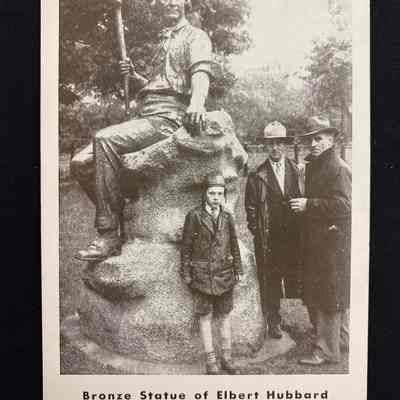 Postcard - Bronze Statue of Elbert Hubbard