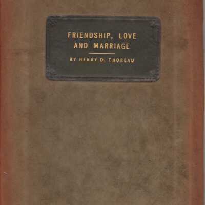 Friendship, Love and Marriage