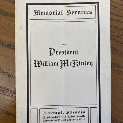 Memorial Services Program for President William McKinley