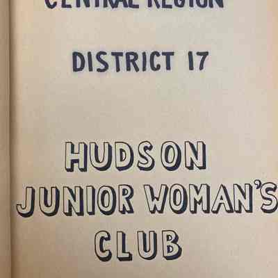 Hudson Woman's Club Scrapbook for 1971-1972