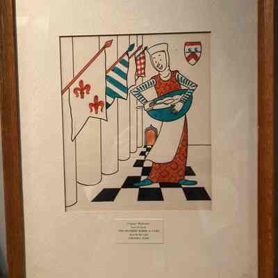 Original illustration from the book The Duchess Bakes a Cake written and illustrated by Virginia Kahl