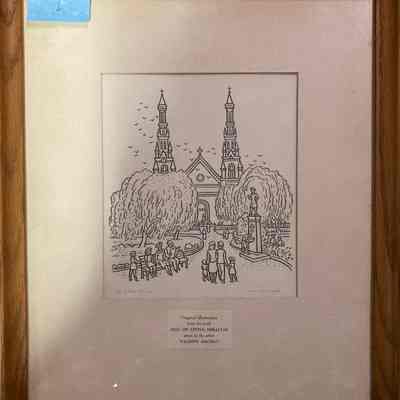 Park/church scene