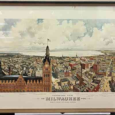 Panoramic View of Milwaukee, Wis. Taken from City Hall Tower