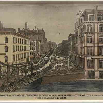 The Grant Obsequies in Milwaukee, August 8th: View of the Procession