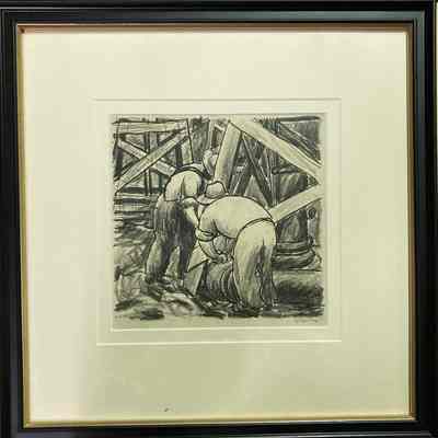 Two men working
