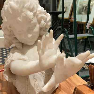 Bust of Woman with hands extended