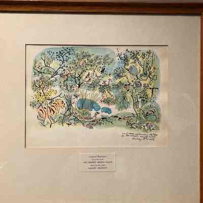 Exploratory sketch from The Secret Hiding Place in watercolor and ink