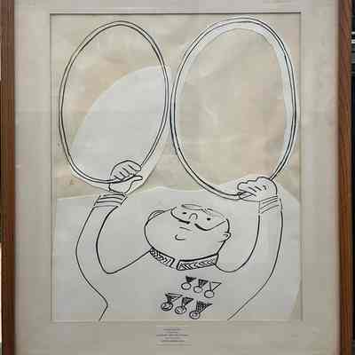 Original illustration from the book Madeline and the Gypsies