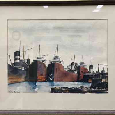 Six Carriers at Winter Mooring