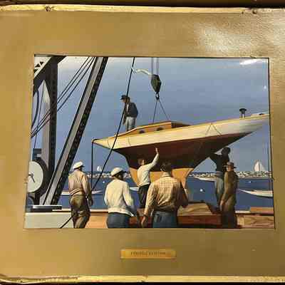 The Painting of a Watercolor: Spring at the South Shore Yacht Club