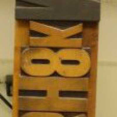 Wooden printer's blocks
