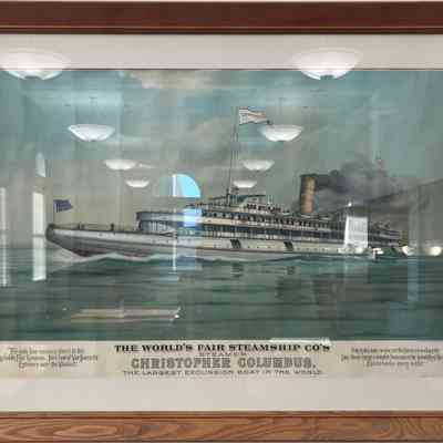 The World's Fair Steamship Co's Steamer Christopher Columbus, the Largest Excursion Boat in the World