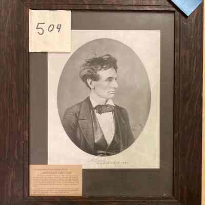 Celebrated Portrait of Abraham Lincoln