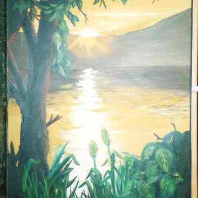 Sunset Over Lake
