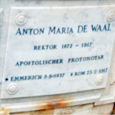 Memorial Plaque for Monsignor Anton Maria de Waal
