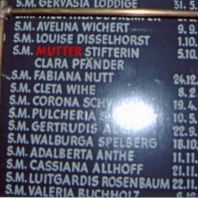 List of Deceased Sisters