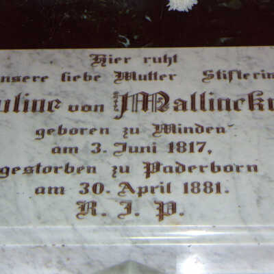 Grave of Mother Pauline von Mallinckrodt