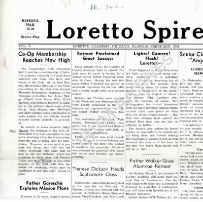 Loretto Spire, Volume V No. 5, 1941