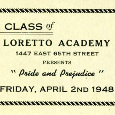 Loretto Academy Pride and Prejudice Ticket