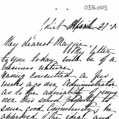 Letter from Reverend W. H. Power