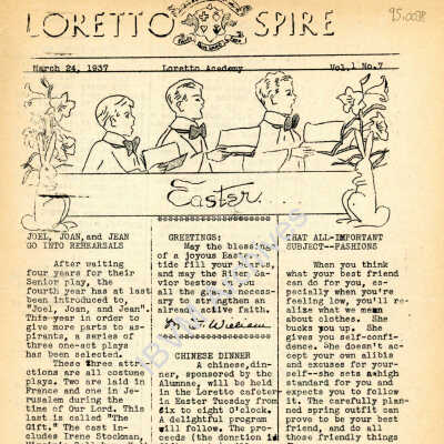 Loretto Spire, Volume 1 No. 7, 1937