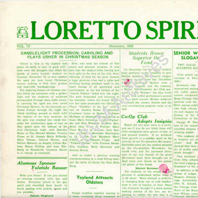 Loretto Spire, Volume IV No. 3, 1939