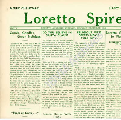 Loretto Spire, Volume V No. 3, 1940
