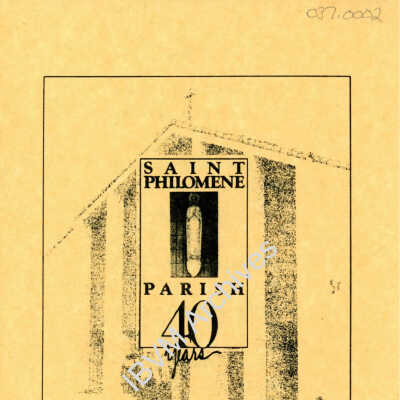 St. Philomene Parish 40th Anniversary Dinner Program