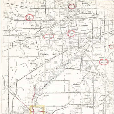 Map of IBVM Location in Northeastern Illinois
